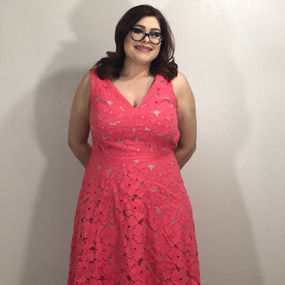 Adriana Papell Pink Dress